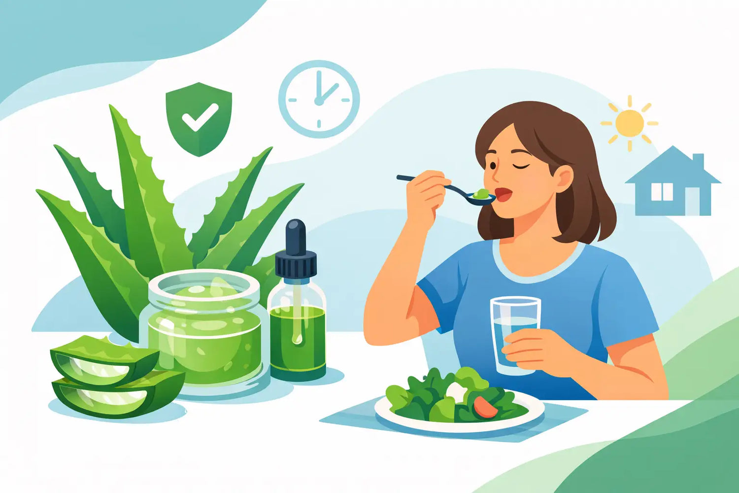 Wie nehme ich Aloe Gel ein? Sicher im Alltag