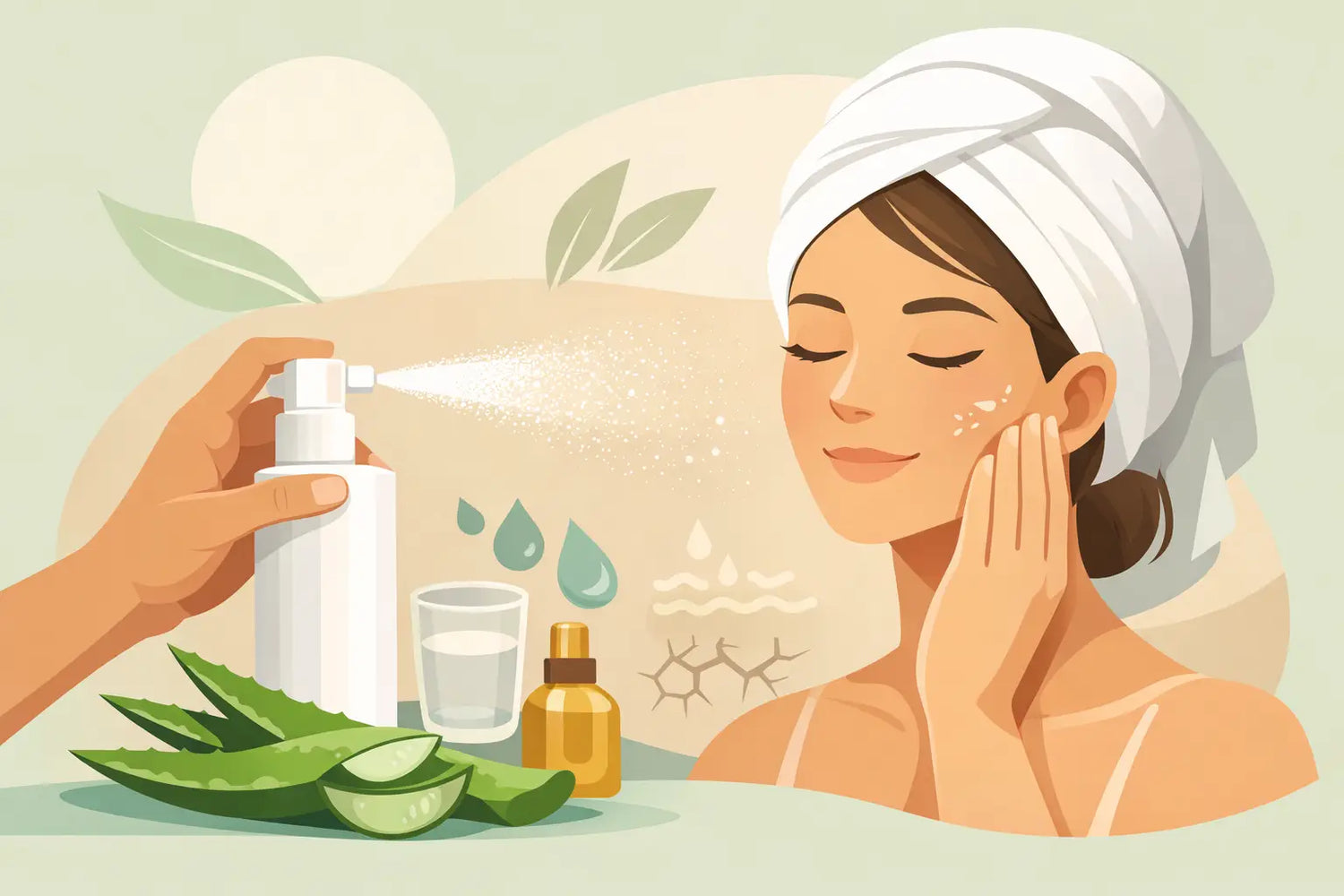Aloe First Spray anwenden bei trockener Haut