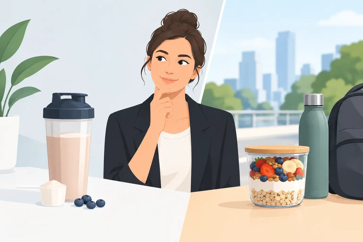 Proteinshake oder Frühstück unterwegs: Was passt?