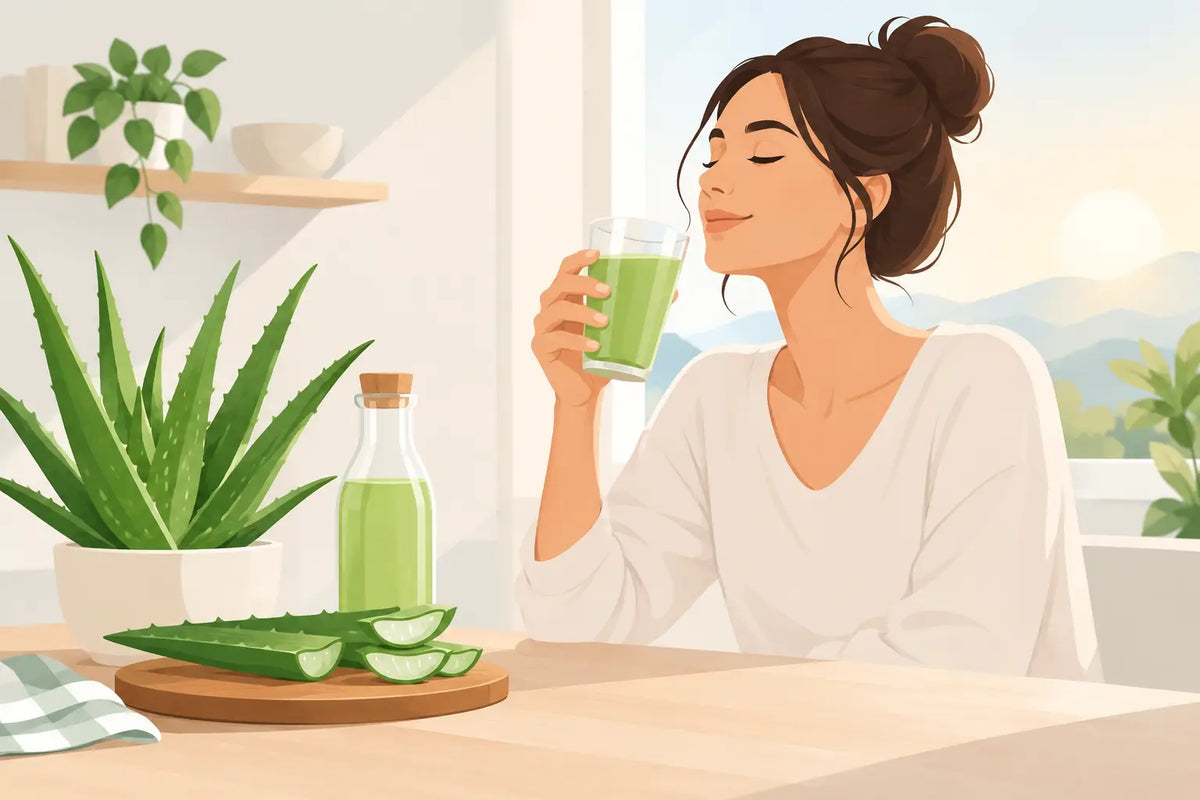 Aloe-Getränk in die Morgenroutine integrieren