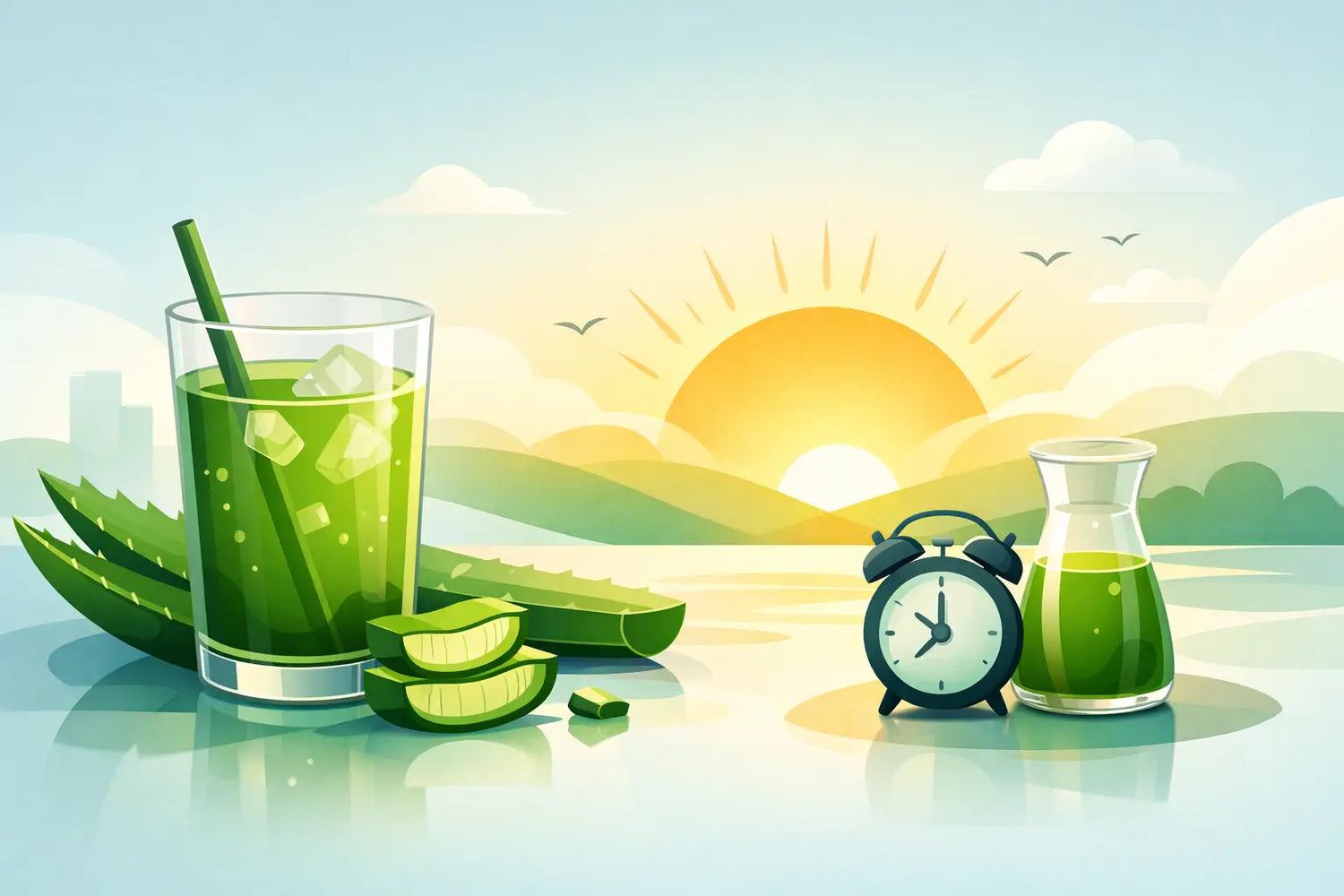 Aloe Vera Saft morgens trinken - sinnvoll?