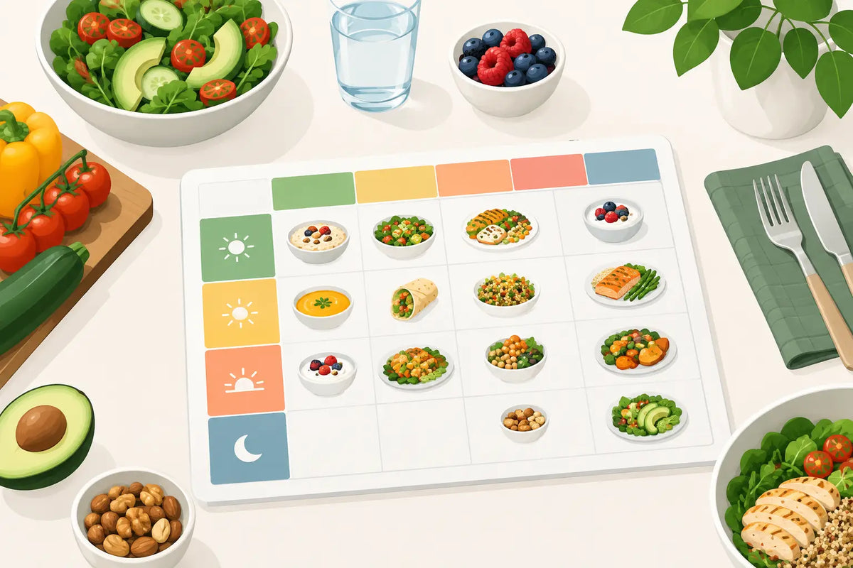 Beispiel für einen strukturierten Ernährungswochenplan