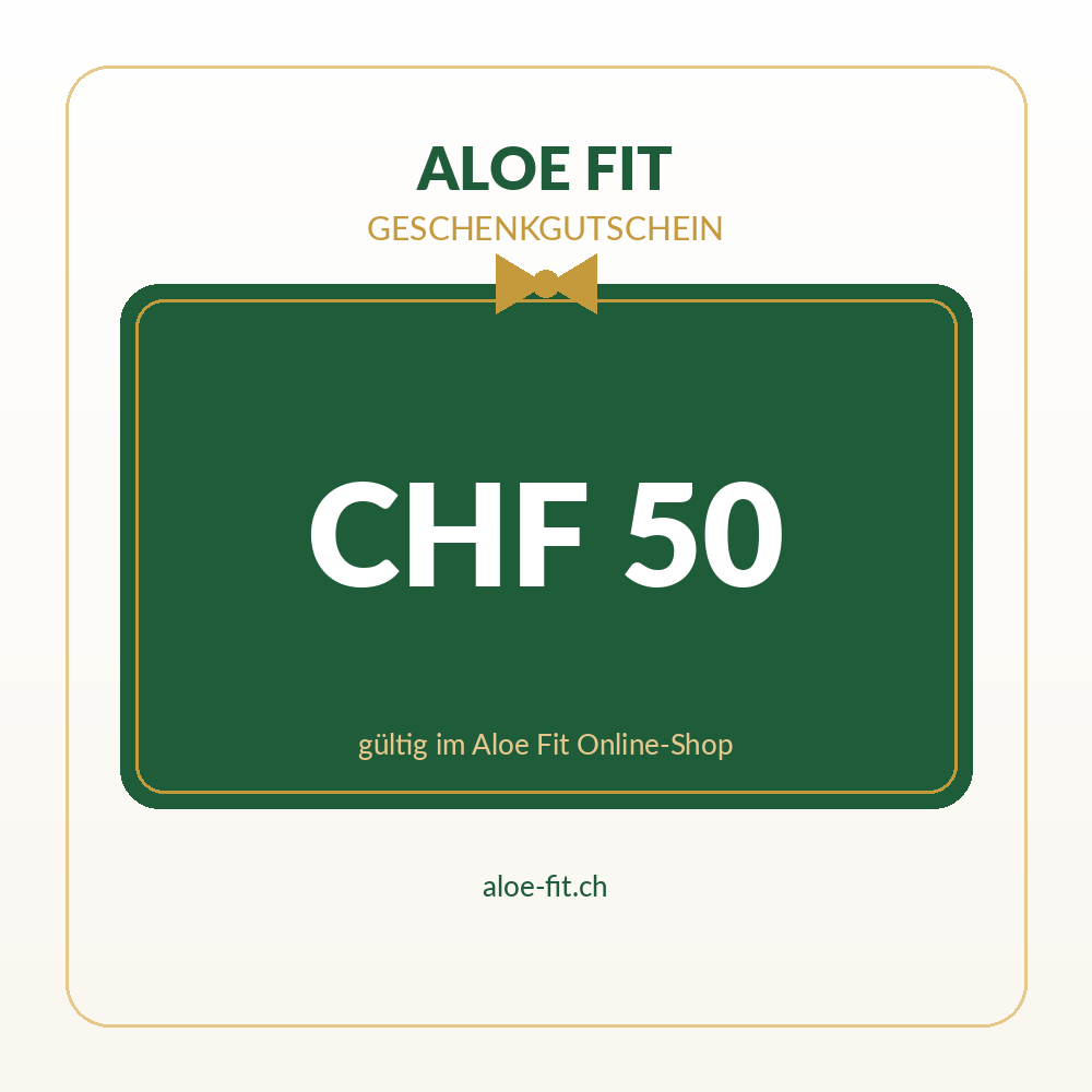 Aloe-fit Geschenkgutschein – CHF 50